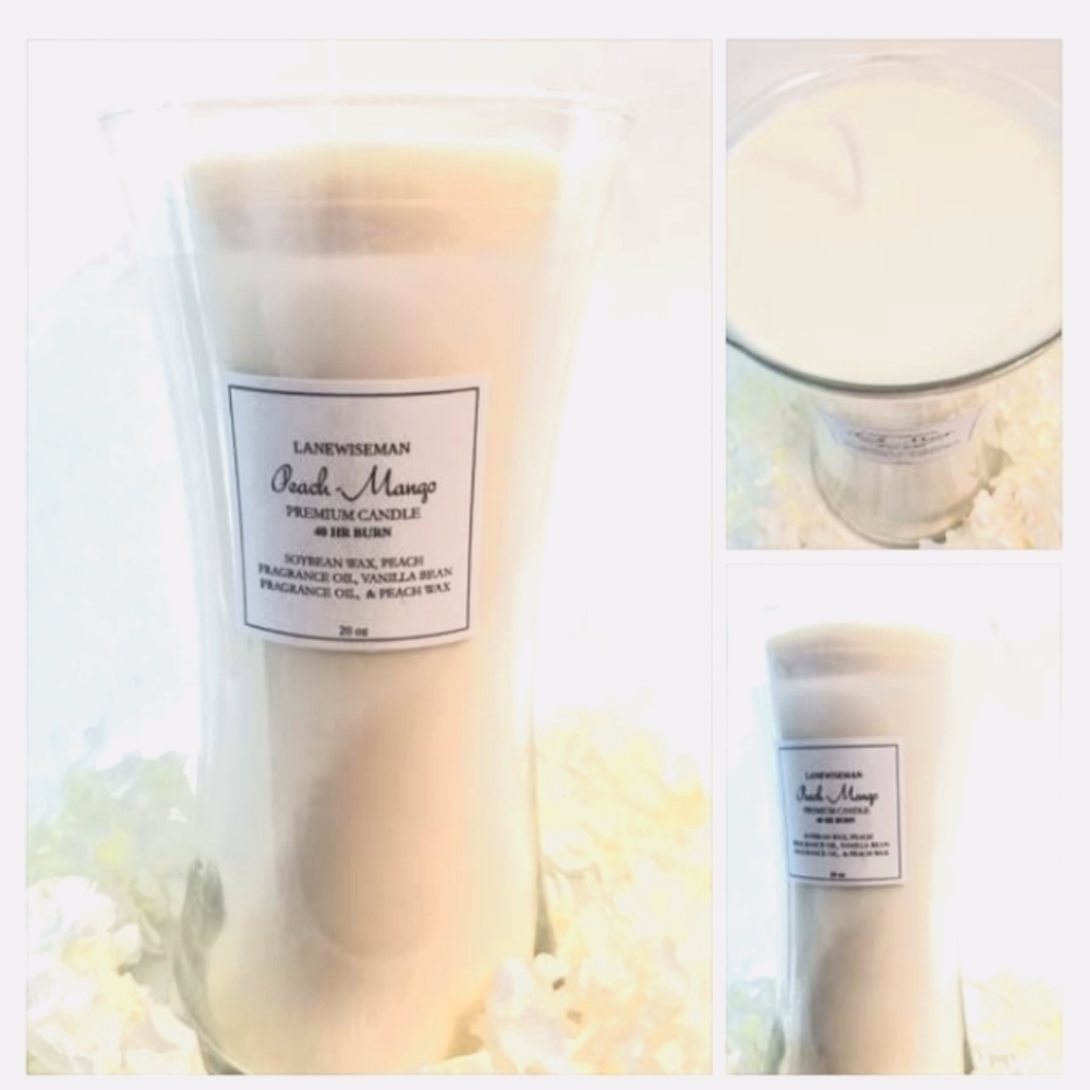 Peach Mango Scented Candle 20 oz